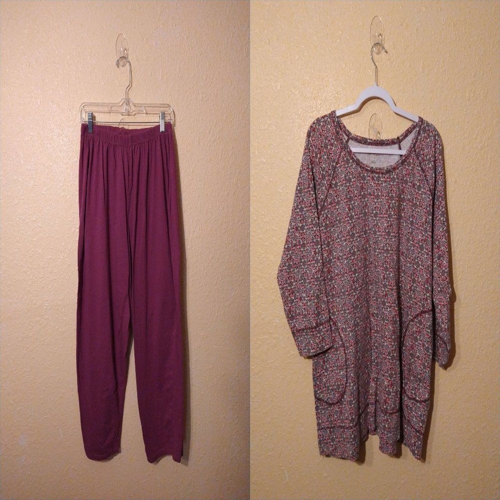 Dreams & Co. Pajama Set‎ Soft And Comfy Plus Size 18 20 2X